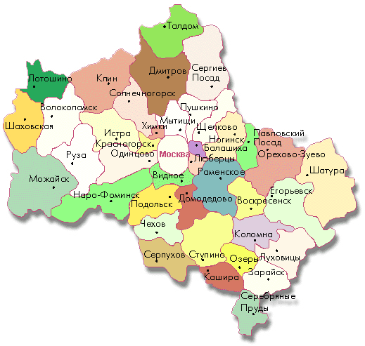 Карты Лотошинского района